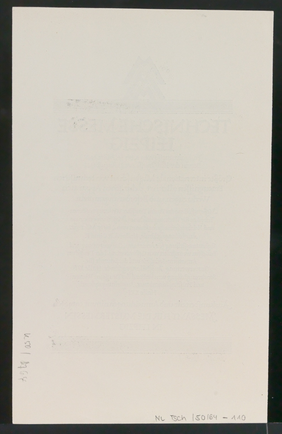Probedrucke für Anzeigen Leipziger Messe — Blatt 224