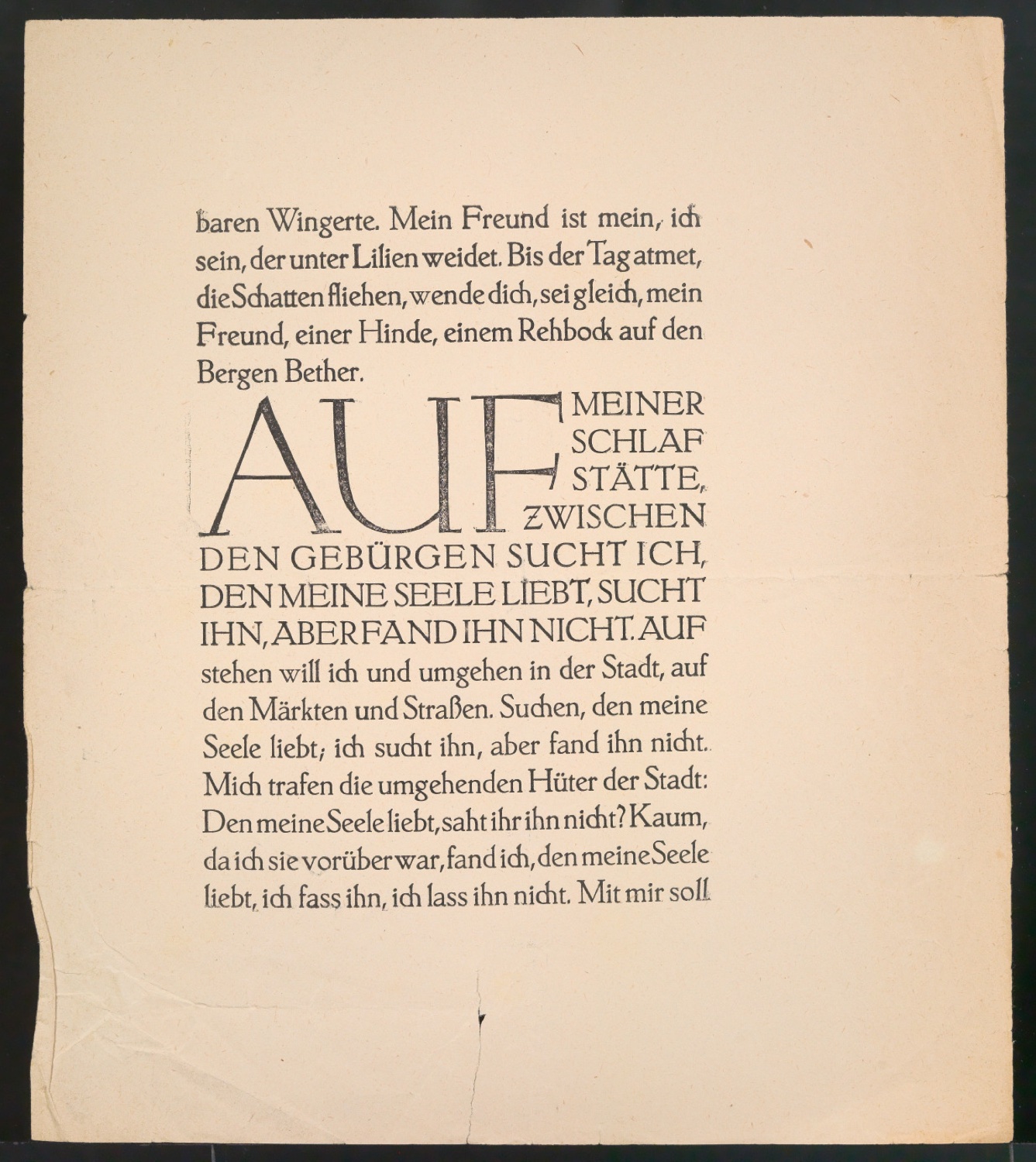 Probedrucke von Seiten aus Brief des Pastors — Blatt 1