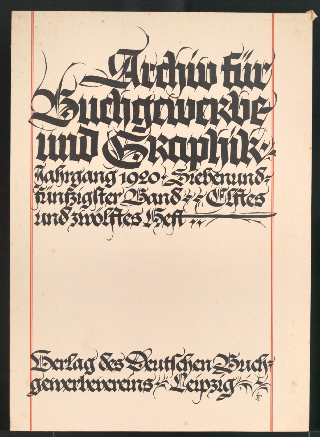 Titelblätter von Buchkünstler der Gegenwart Jahrgang 1920 — Blatt 3