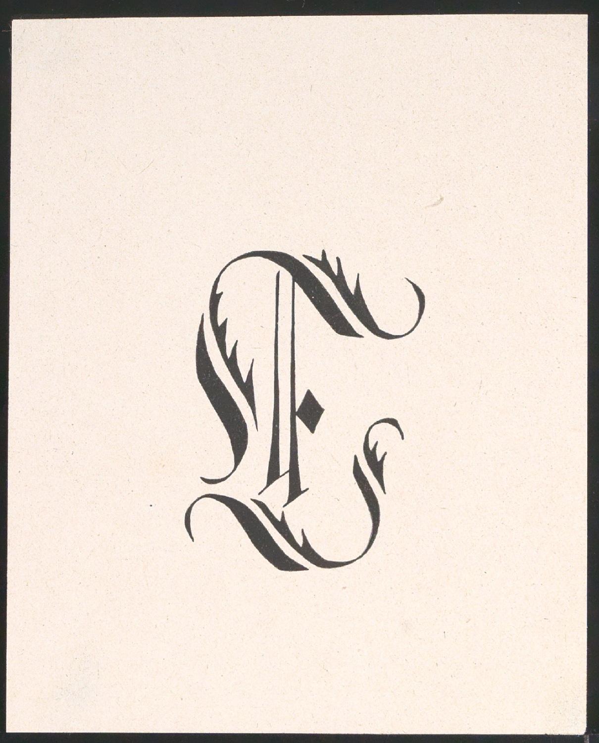 Probedrucke von Initialen, römischen Ziffern und Titelschild — Blatt 7