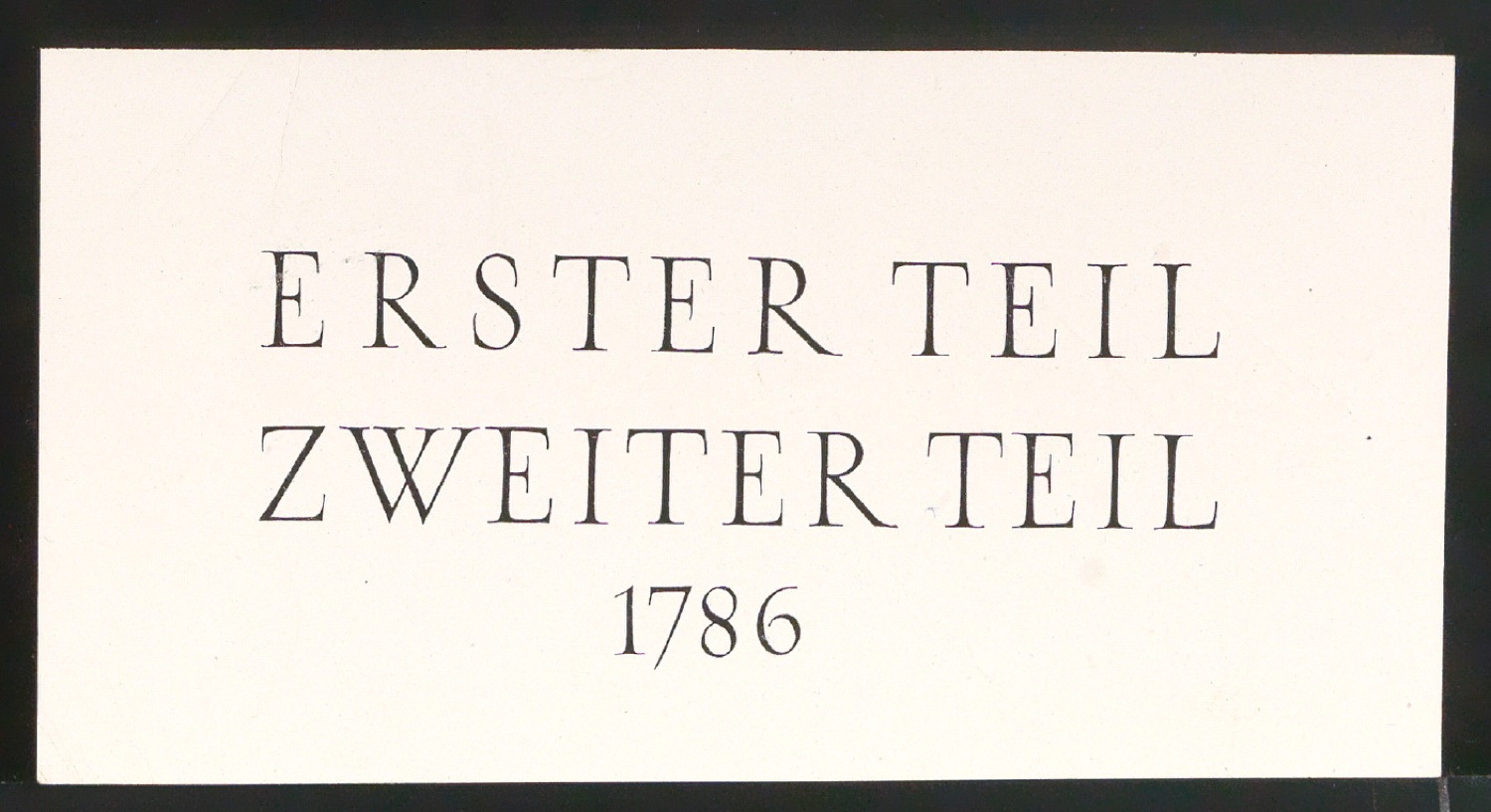 Probedrucke von Initialen, römischen Ziffern und Titelschild — Blatt 9