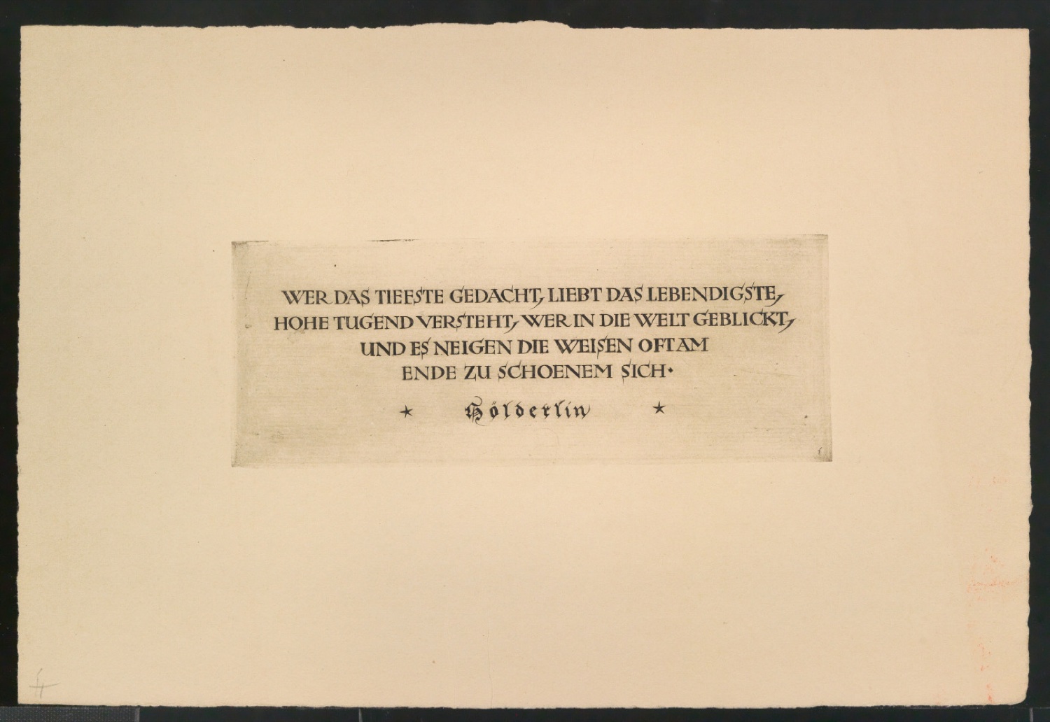 Wer das tiefste Gedacht, liebt das Lebendigste — Blatt 3