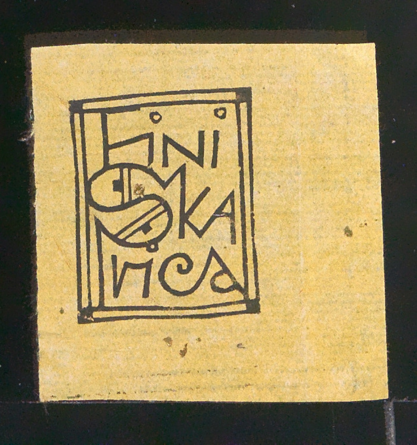 Exlibris für Fini Skarica — Blatt 7