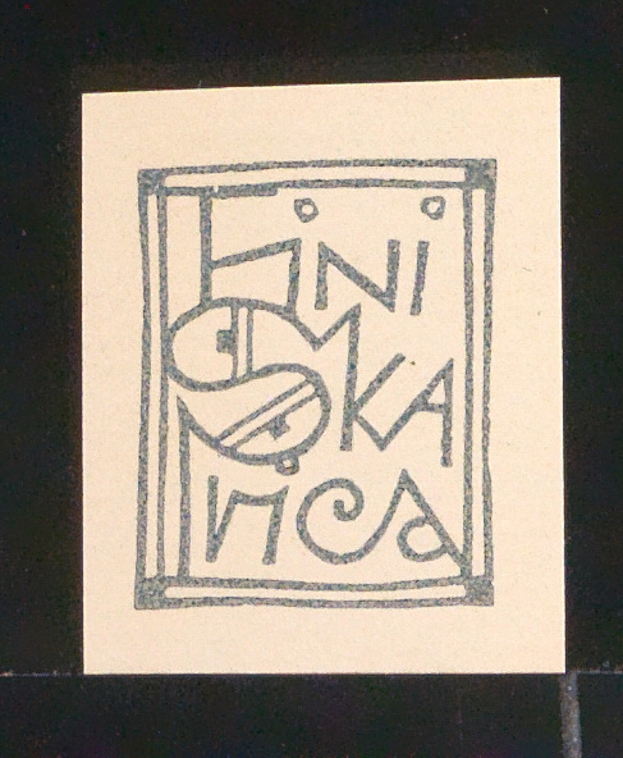Exlibris für Fini Skarica — Blatt 35