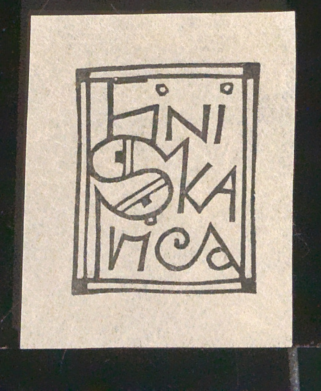 Exlibris für Fini Skarica — Blatt 37