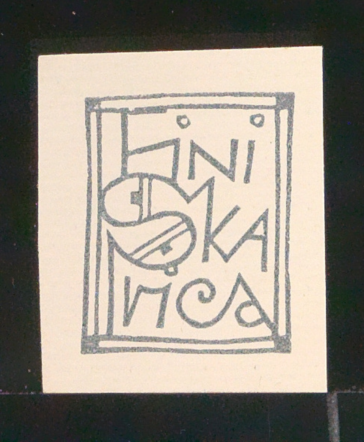 Exlibris für Fini Skarica — Blatt 39