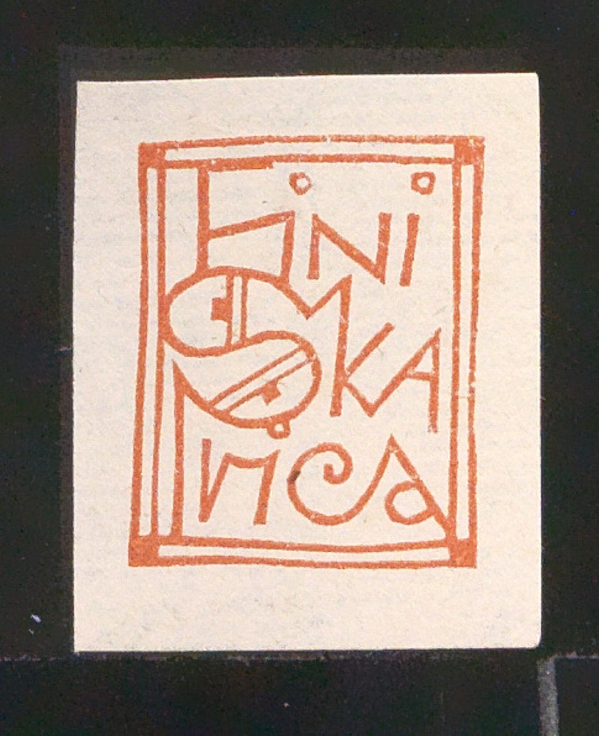 Exlibris für Fini Skarica — Blatt 69