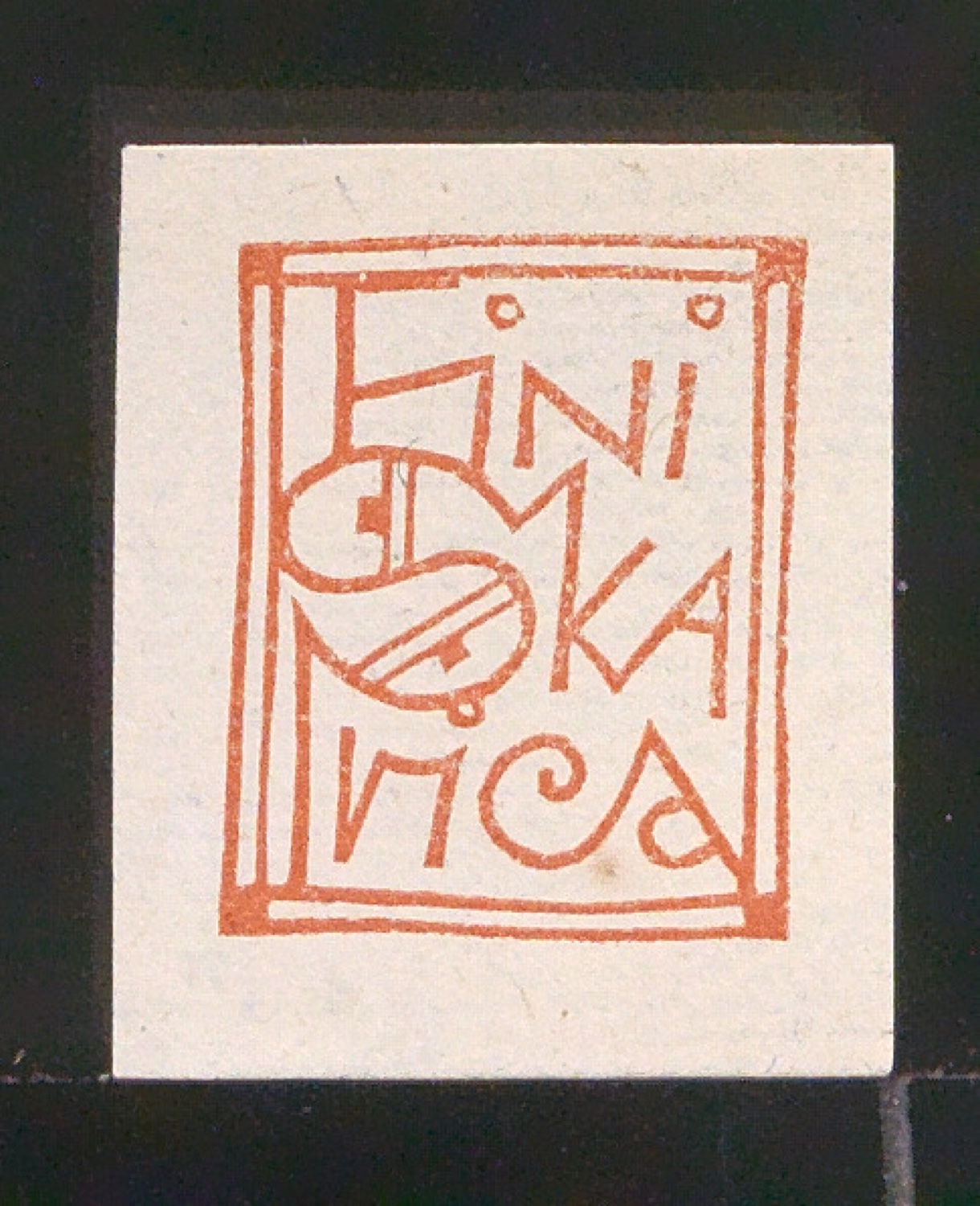 Exlibris für Fini Skarica — Blatt 75