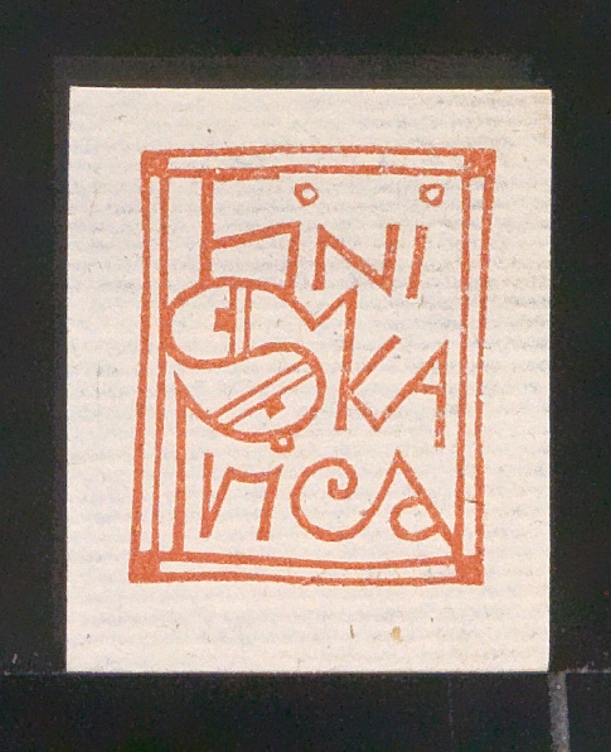 Exlibris für Fini Skarica — Blatt 79