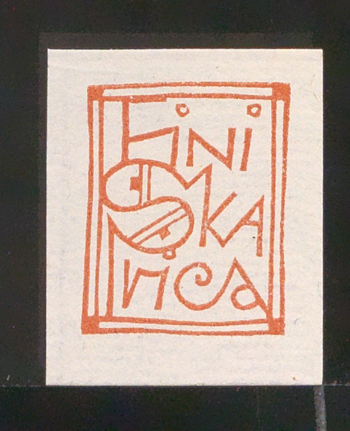 Exlibris für Fini Skarica — Blatt 83