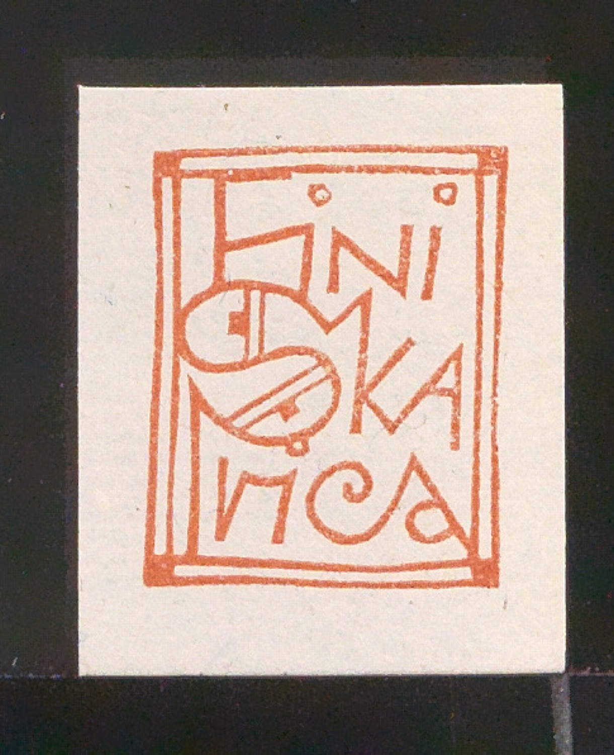 Exlibris für Fini Skarica — Blatt 87