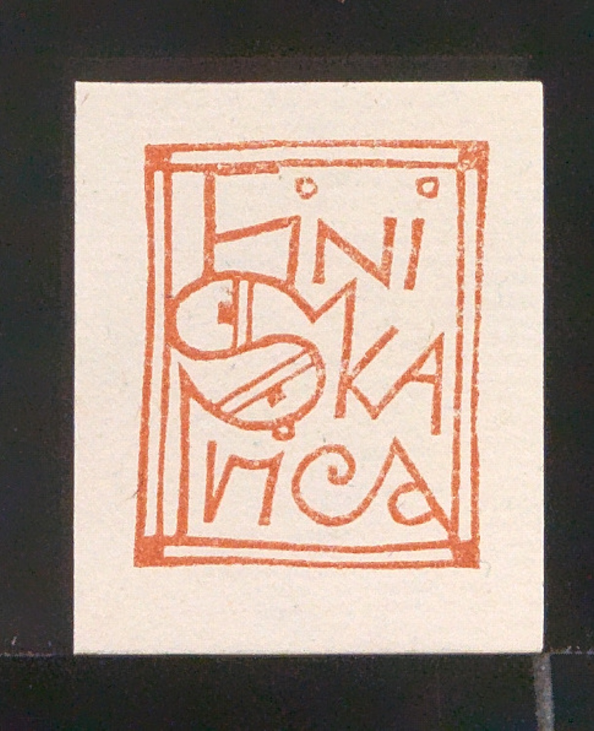 Exlibris für Fini Skarica — Blatt 89
