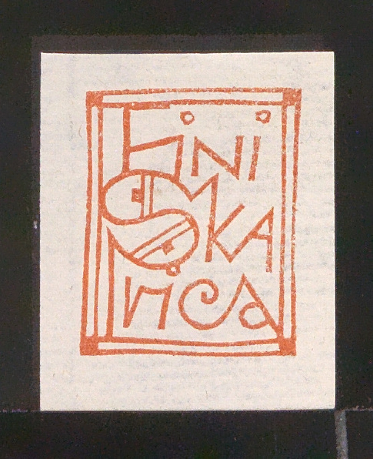 Exlibris für Fini Skarica — Blatt 91