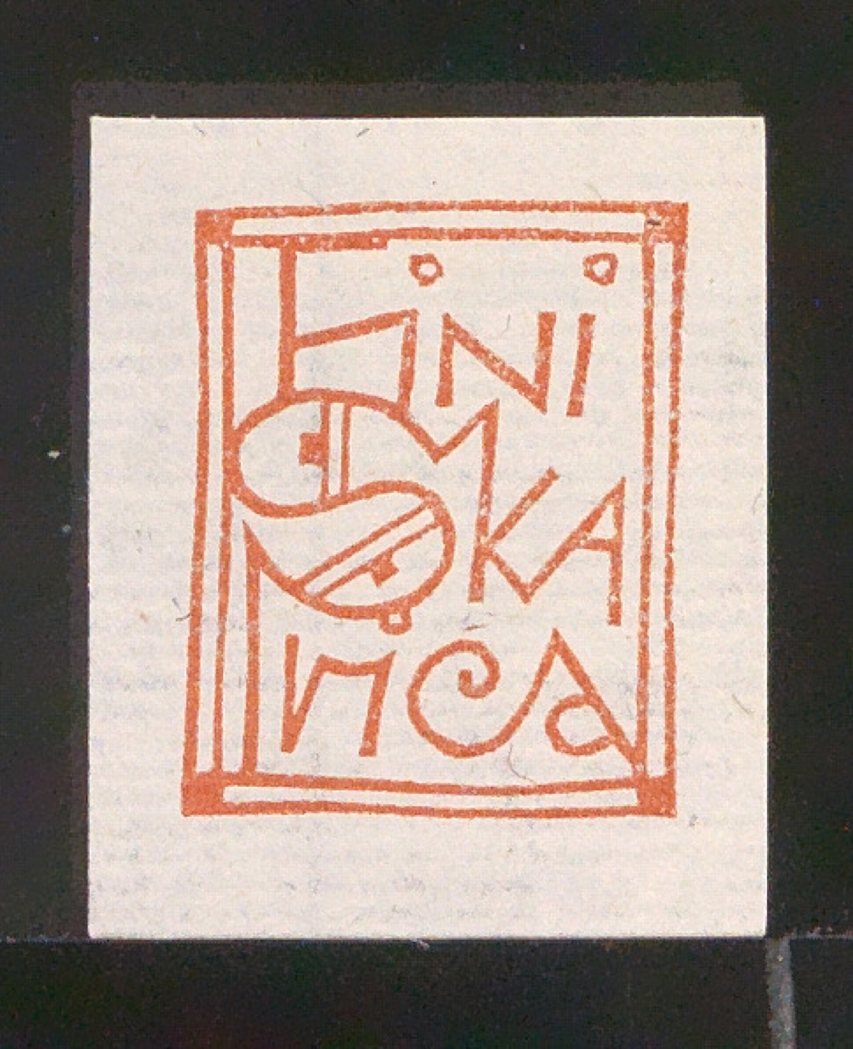 Exlibris für Fini Skarica — Blatt 93