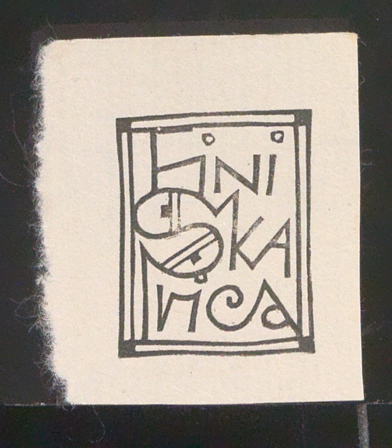 Exlibris für Fini Skarica — Blatt 101