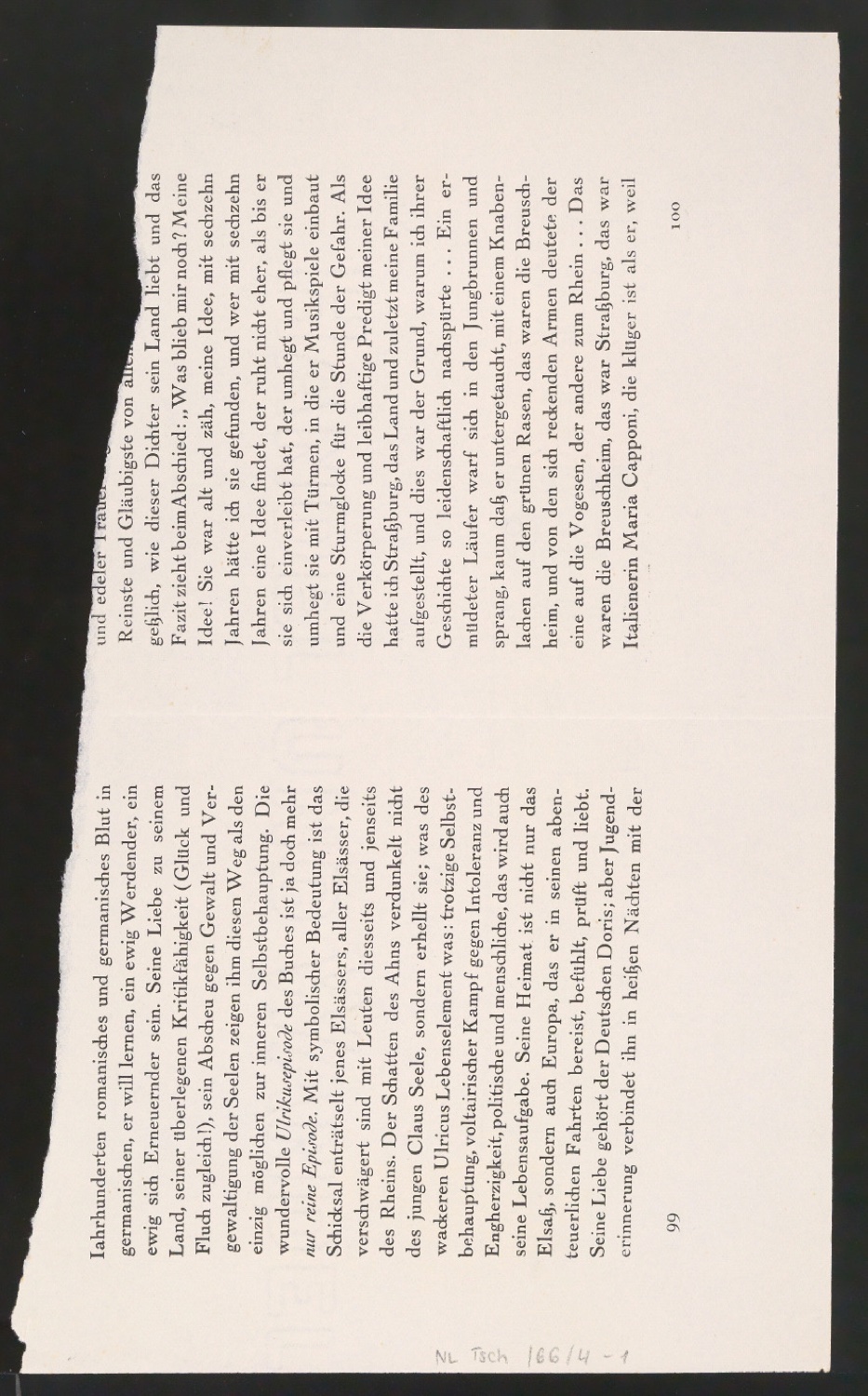 Entwurfsskizze für einen Buchrücken — Blatt 2