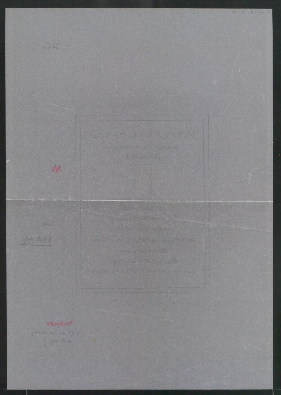 Skizze mit englischsprachigen Notizen — Blatt 2