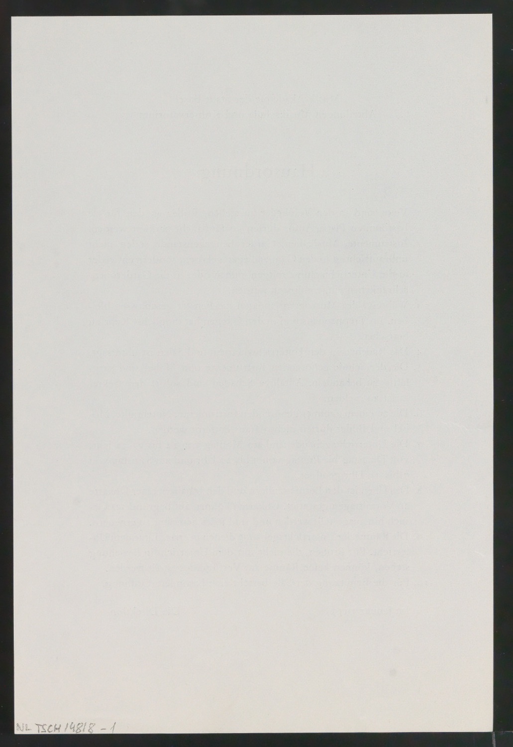 Hausordnung — Blatt 2