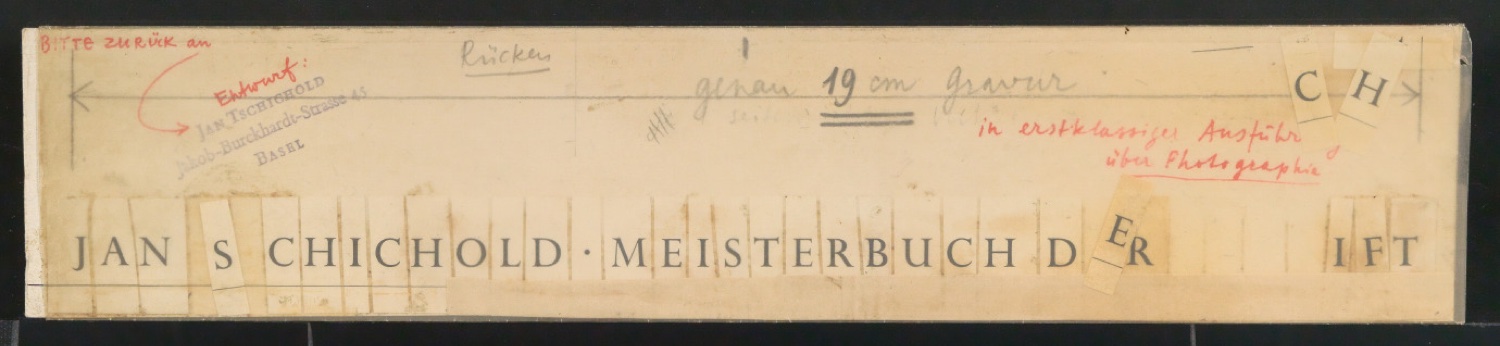 Montierte Klischeevorlagen für Illustrationen und Titelblatt von Meisterbuch der Schrift — Blatt 3
